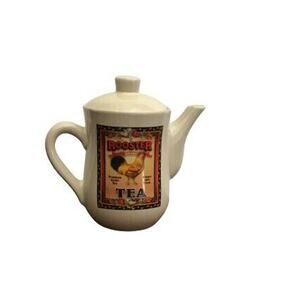 Rooster Brand Tea Ceramic Teapot by Bay Island Inc. / 32 oz. CAPACITY / 6.5" H
